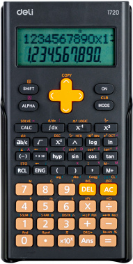 Калькулятор научный DELI E1720-black, 10+2-разрядный