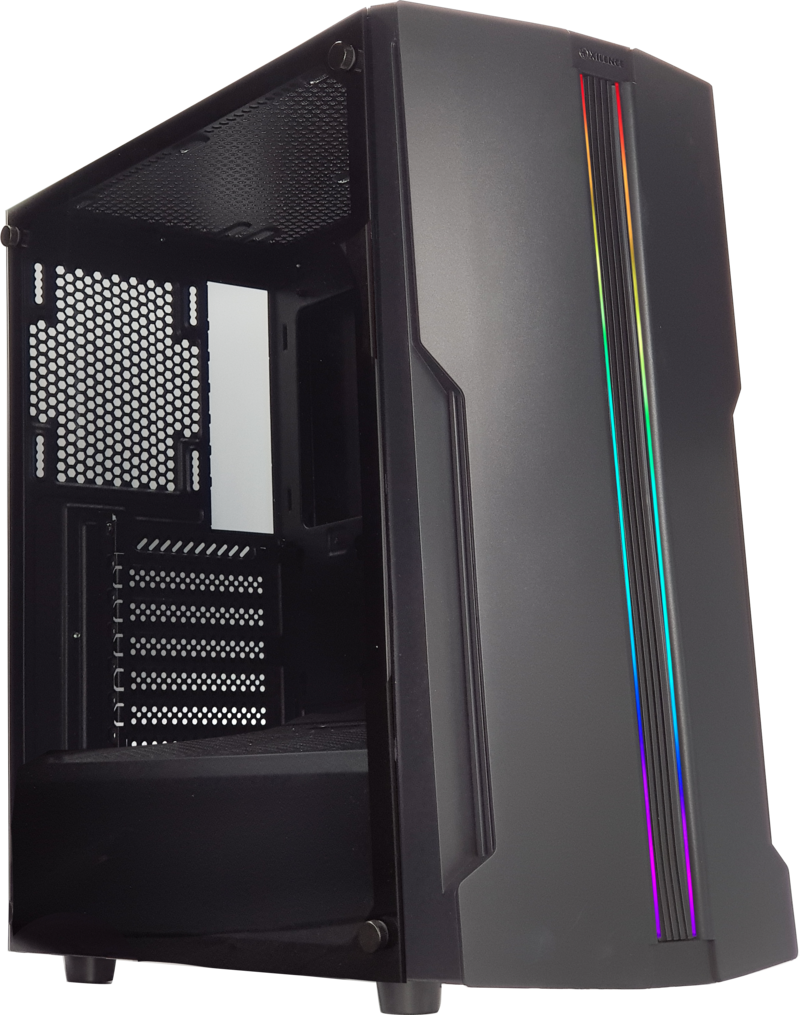 Корпус Xilence Xilent Blade XG121, ATX, Midi-Tower, 2xUSB 3.0, RGB подсветка, черный, без БП (XG121)