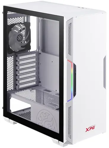 

Корпус Adata XPG STARKER, ATX, Midi-Tower, 2xUSB 3.0, RGB подсветка, белый, без БП (STARKER-WHCWW), XPG STARKER