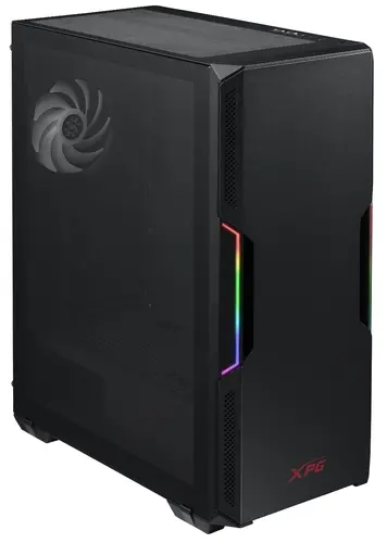 Корпус Adata XPG STARKER, ATX, Midi-Tower, 2xUSB 3.0, RGB подсветка, черный, без БП (STARKER-BKCWW)