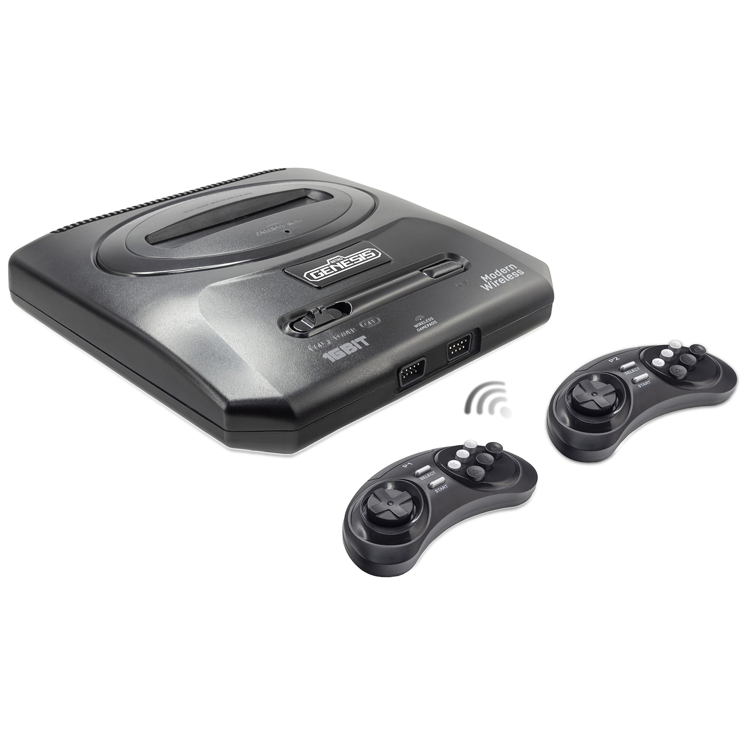 

Игровая приставка SEGA Retro Genesis Modern Wireless, черный + 300 игр + 2 беспроводных джойстика 2.4ГГц (ConSkDn93), Retro Genesis Modern Wireless