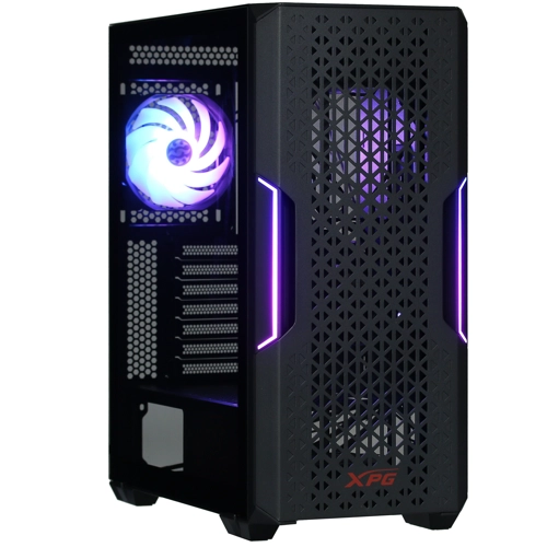 

Корпус Adata XPG STARKER AIR, ATX, Midi-Tower, 2xUSB 3.0, RGB подсветка, черный, без БП (STARKERAIR-BKCWW), XPG STARKER AIR
