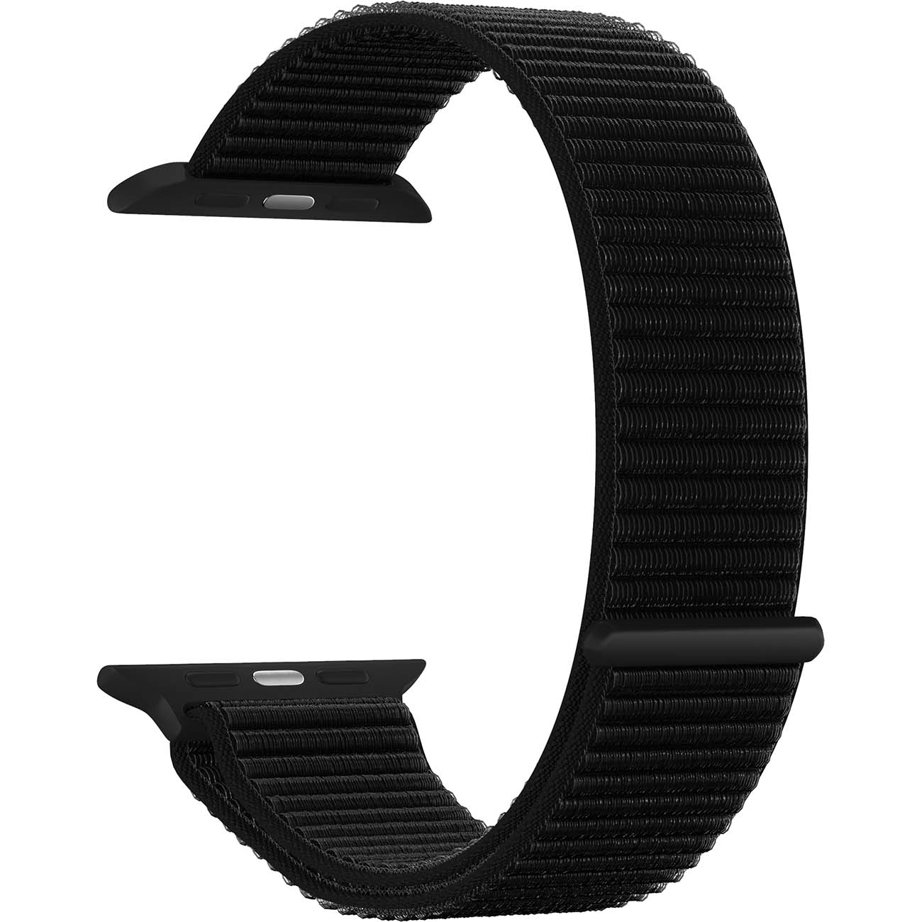 

Ремешок Lyambda Vega для Apple Watch, 38-40 мм, нейлон, черный (DS-GN-02-40-9)