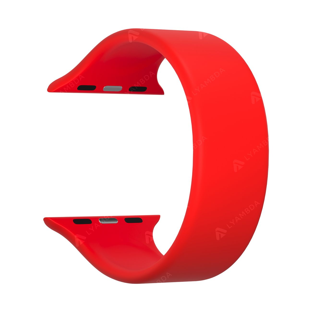 

Ремешок Lyambda Atria для Apple Watch, 38-40 мм, силикон, красный (DSJ-23-40-RD)