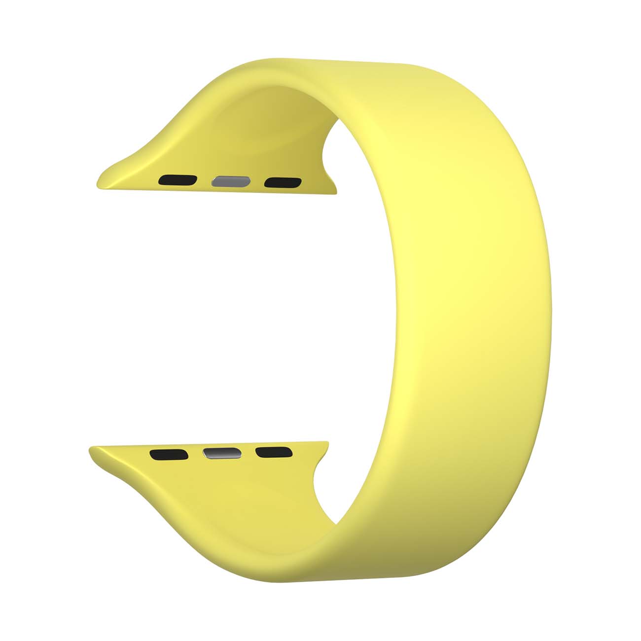 

Ремешок Lyambda Atria для Apple Watch, 38-40 мм, силикон, желтый (DSJ-23-40-YL)