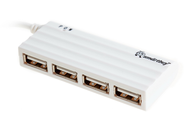 

Концентратор Smartbuy SBHA-6810-W), 4xUSB 2.0, белый, SBHA-6810-W