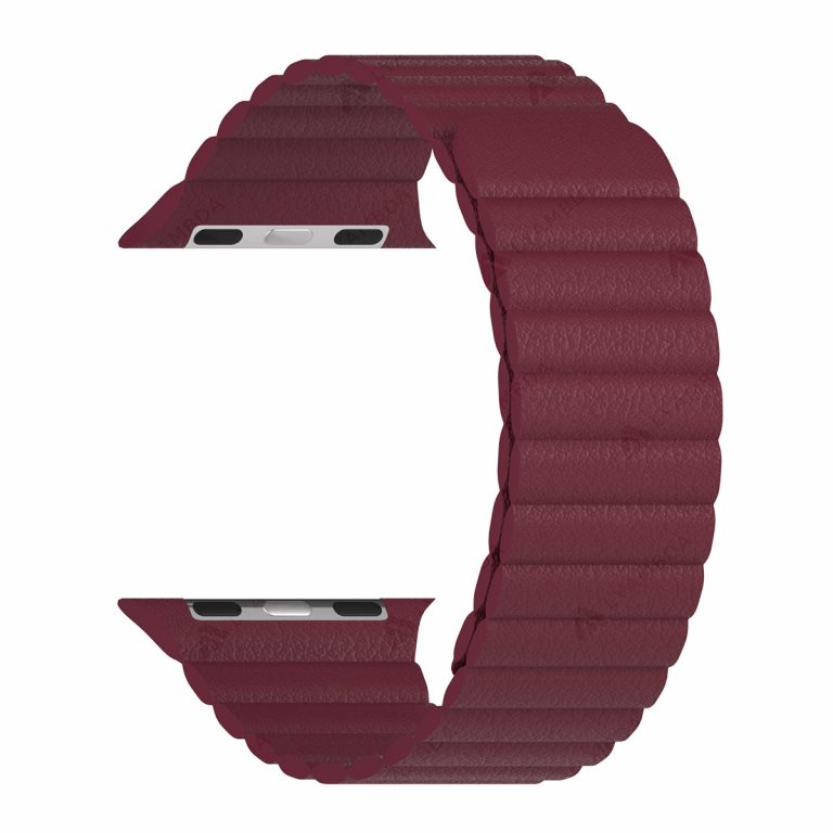 

Ремешок Lyambda Pollux для Apple Watch, 38-40 мм, кожаный, бордовый (DSP-24-40-WR)