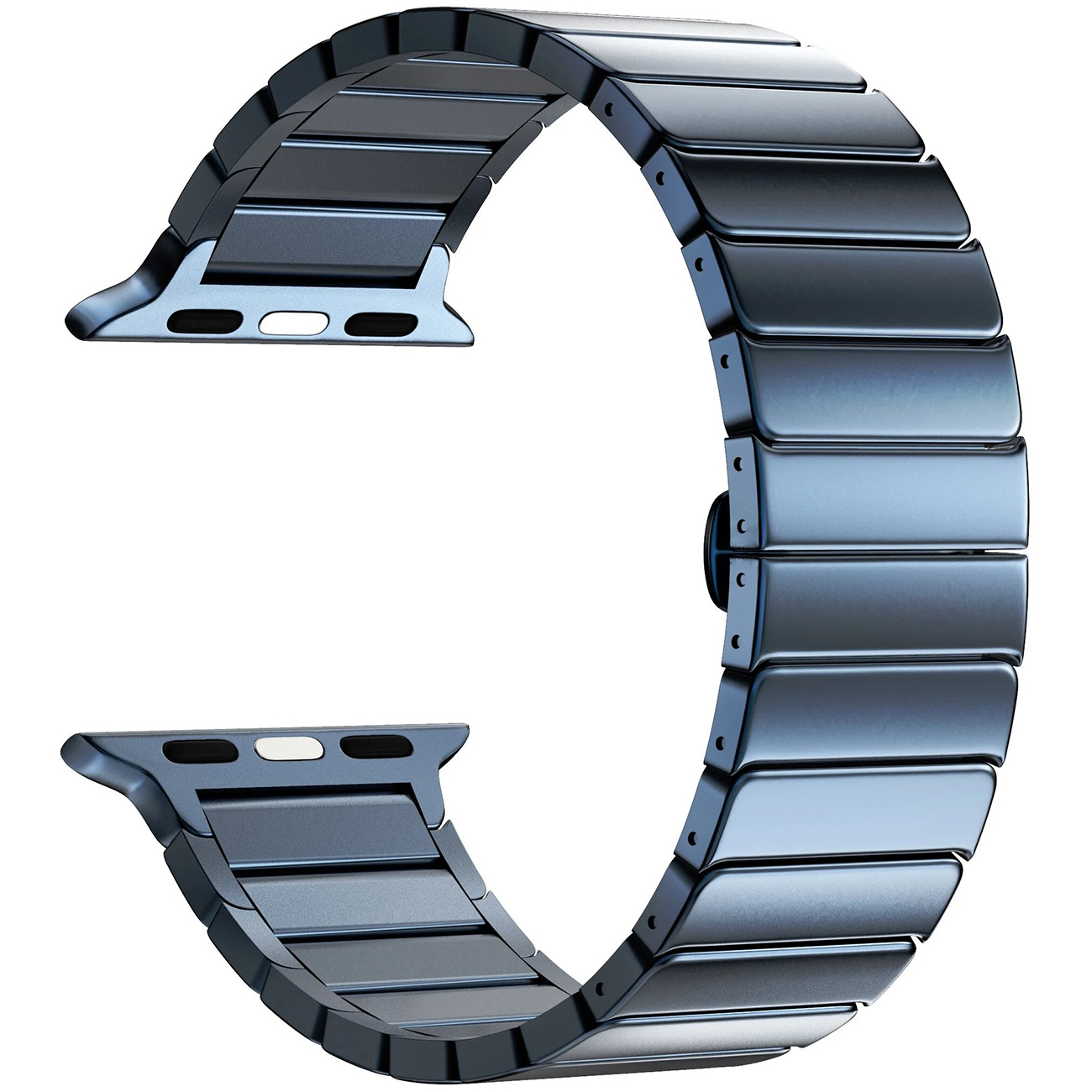 

Ремешок Lyambda Canopus для Apple Watch, 38-40 мм, нержавеющая сталь, темно-синий (DS-APG-05-40-DB)