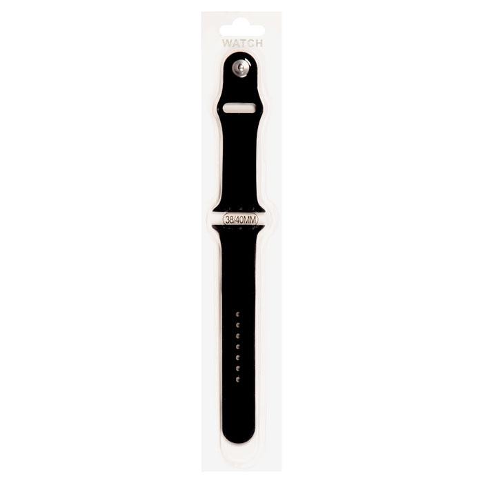 

Ремешок для Apple Watch, 38-40 мм, на кнопке, черный (2000000002620)