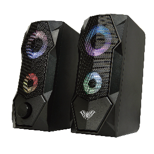 

Акустика 2.0 AULA N-301, 6 Вт, подсветка, черный, N-301