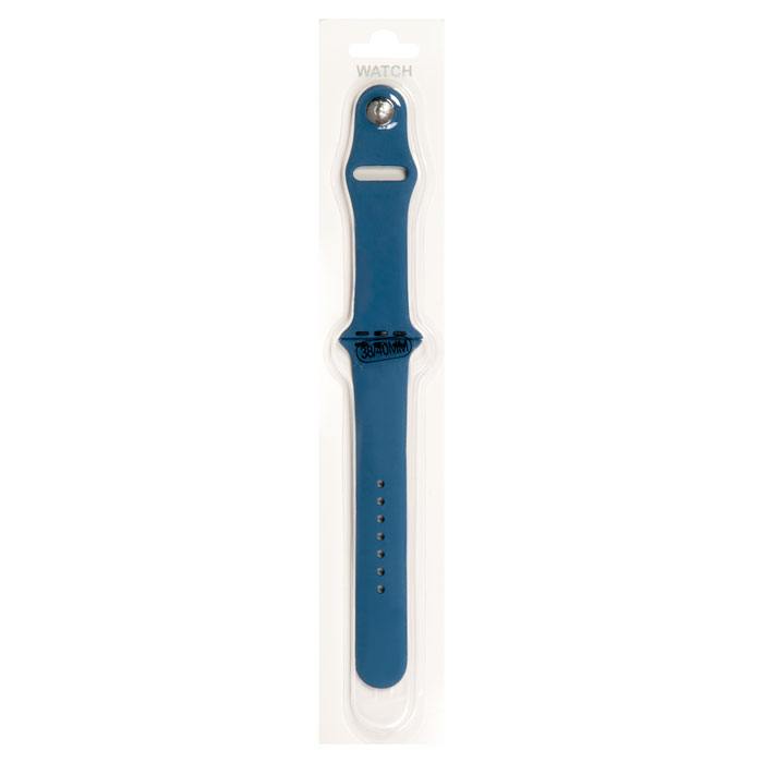 

Ремешок для Apple Watch, 38-40 мм, на кнопке, темно-синий (2000000003405)