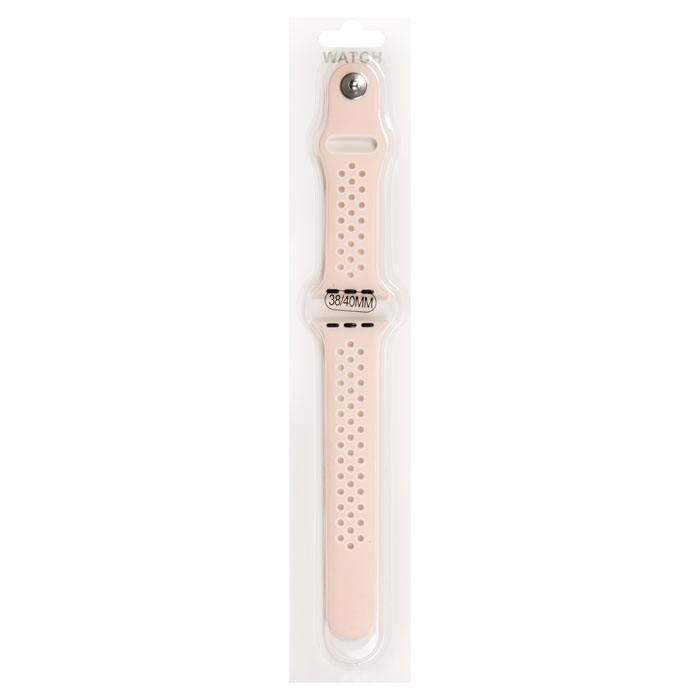 

Ремешок для Apple Watch, 38-40 мм, на кнопке, розовый/белый (2000000003979)