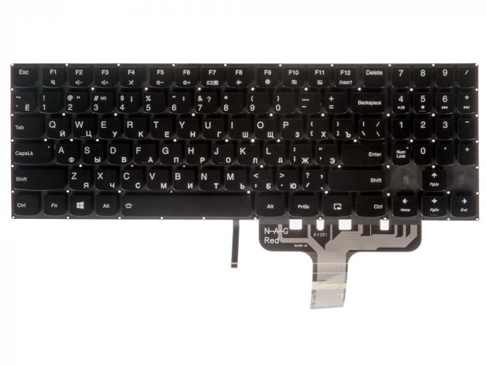 

Клавиатура для ноутбука Lenovo Legion Y520, y520-15ikb, Y720, y720-15ikb, R720, r720-15ikb, 15ikb, черный (745662), 80WK00J6RK