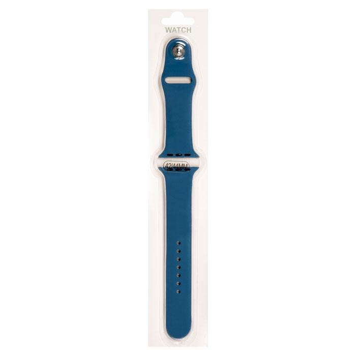 

Ремешок для Apple Watch, 42-44 мм, на кнопке, темно-синий (2000000003412)
