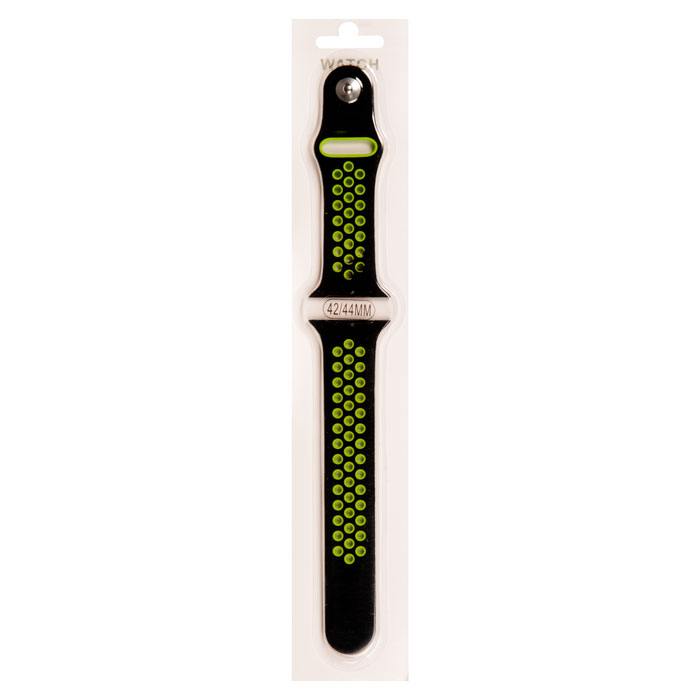 

Ремешок для Apple Watch, 42-44 мм, на кнопке, черный/зеленый (2000000000558)