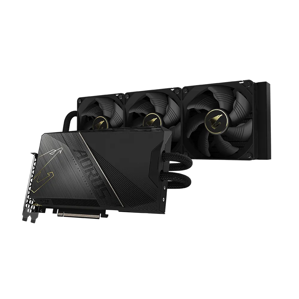 

Видеокарта GIGABYTE NVIDIA GeForce RTX 4090 AORUS XTREME WATERFORCE, 24Gb DDR6X, 384 бит, PCI-E, HDMI, 3DP, Retail (GV-N4090AORUSX W-24GD 1.1), AORUS XTREME WATERFORCE