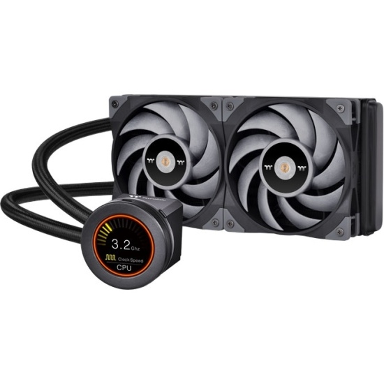 

Жидкостное охлаждение Thermaltake TOUGHLIQUID Ultra 240 CPU AIO Liquid Cooler для Socket 115x/2066/2011/2011-3/1356/1366/1200/1700/AM4/AM3/AM3+/FM1/AM2+/FM2/FM2+, 2x120мм (CL-W322-PL12GM-B), TOUGHLIQUID Ultra 240 CPU AIO Liquid Cooler