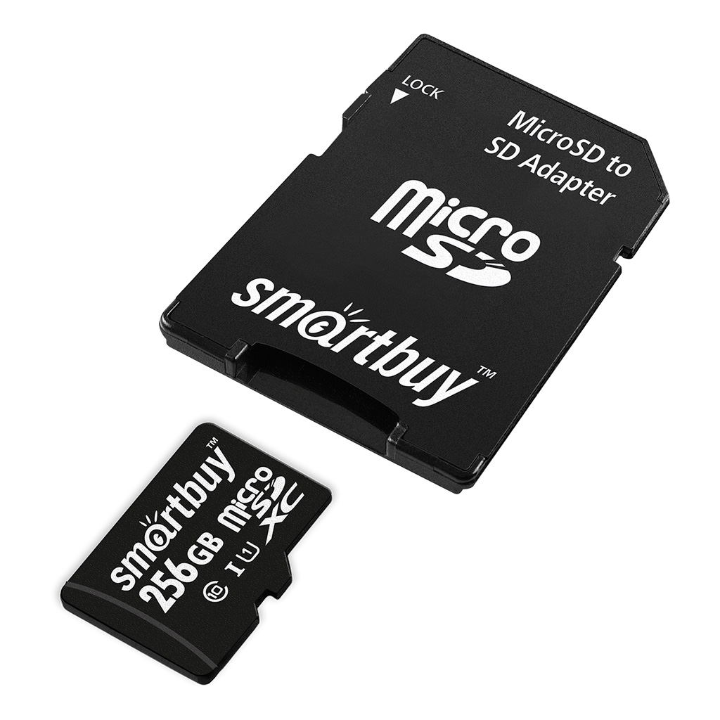 Карта памяти 256Gb microSDXC SmartBuy Classic Class 10 UHS-I U1 (SB256GBSDCL10-01)