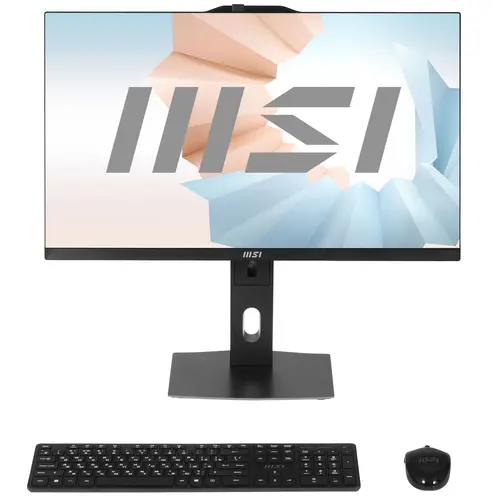 

Моноблок MSI Modern AM272P 12M-271RU 27" 1920x1080, Intel Core i7-1260P 2.1 ГГц, 32Gb RAM, 1Tb SSD, WiFi, BT, Cam, W11Pro, черный, клавиатура, мышь (9S6-AF8211-271), 12M-271RU