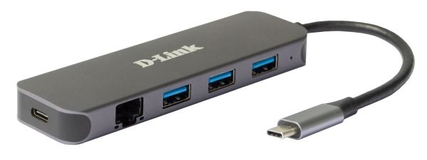 Док-станция D-Link DUB-2334 USB Type-C 3xUSB 30 Type-A USB Type-CPD 30 RJ-45 серый DUB-2334A1A 350000₽