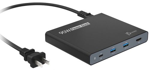

Док-станция j5create 90W Built-in USB-C Travel Dock, HDMI, USB Type-C и 2xUSB 3.0, черный (JCDP392), 90W Built-in USB-C Travel Dock