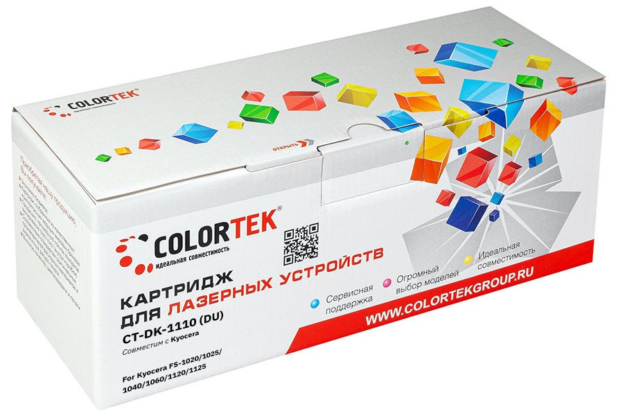 Драм-картридж (фотобарабан) лазерный Colortek (DK-1150/302RV93010), черный, 100000 страниц, совместимый, для Kyocera FS-1024MFP, FS-1110, FS-1124MFP (CT-DK-1150) - фото 1