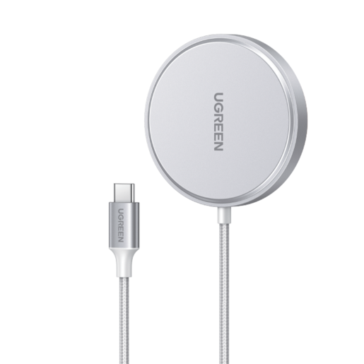 Беспроводное зарядное устройство UGREEN CD284, 15 Вт, 1.8А, для устройств iOS, белый (80661)