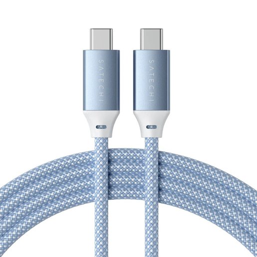 

Кабель USB Type-C-USB Type-C, быстрая зарядка, 5A 2м, синий Satechi 100W Charging Cable (ST-TCC2MB), 100W Charging Cable
