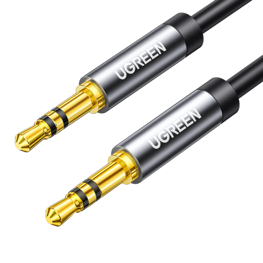 

Кабель соединительный Jack 3.5mm(M)-Jack 3.5mm(M), экранированный, 1м, черный UGREEN AV112 (50361), AV112