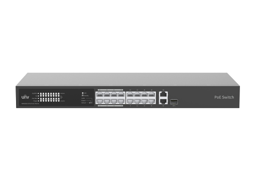 

Коммутатор Uniview NSW2020-16T1GT1GC-POE-IN, кол-во портов: 16x100 Мбит/с, кол-во SFP/uplink: combo RJ-45/SFP 2x1 Гбит/с, установка в стойку, PoE: 16x30Вт (макс. 225Вт) ( NSW2020-16T1GT1GC-POE-IN), NSW2020-16T1GT1GC-POE-IN