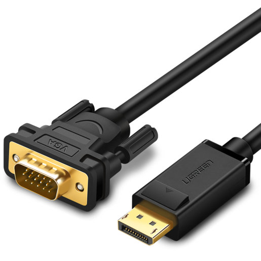 

Кабель DisplayPort(20M)-VGA(15M), экранированный, 1.5 м, черный UGREEN DP105 (10247), DP105