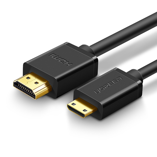 

Кабель HDMI(19M)-Mini HDMI(19M) v2.0 4K, экранированный, 1.5 м, черный UGREEN HD108 (11167), HD108