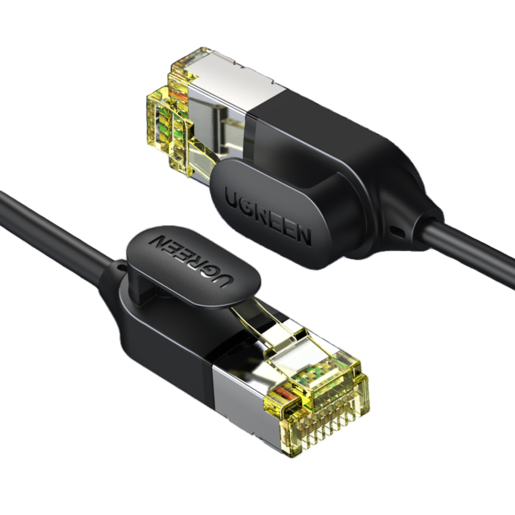 

Патч-корд FFTP кат.7, 2м, RJ45-RJ45, черный, CU, экранированный, UGREEN NW149 (80417), NW149