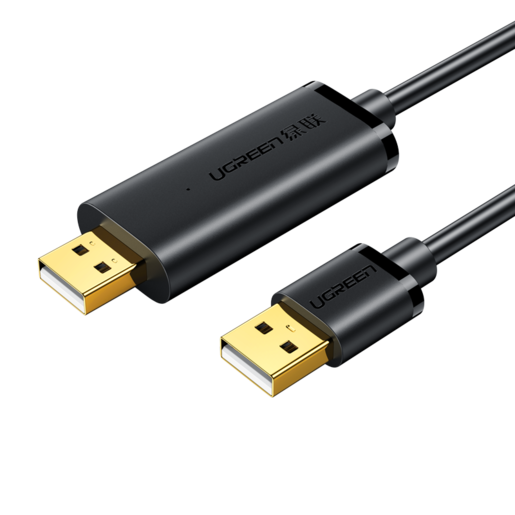 

Кабель USB 2.0(Am)-USB 2.0(Am) 2м, черный UGREEN Data Link Cable US166 (20233), US166
