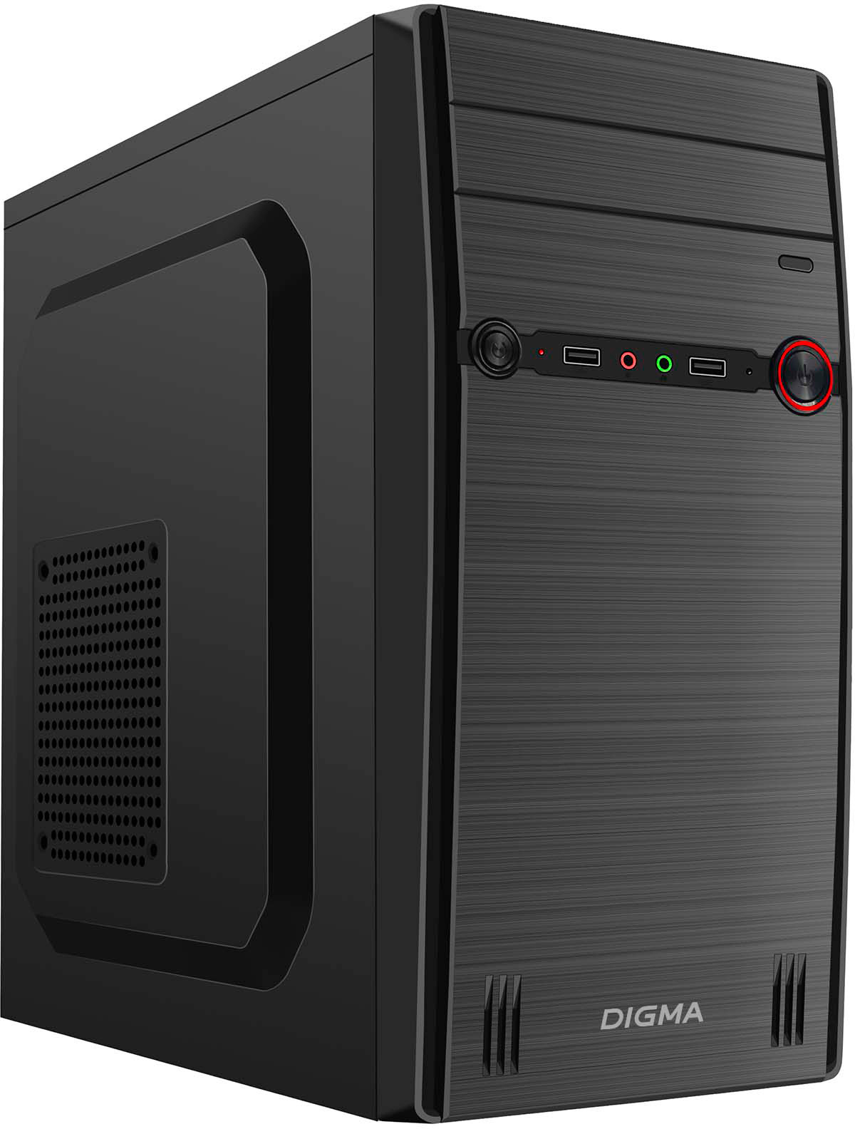 Корпус Digma DC-MATX102-U2 mATX Mini-Tower черный без БП DC-MATX102-U2 165000₽