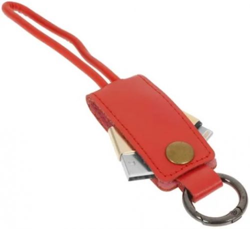 

Кабель-брелок USB-Lightning 8-pin, 2A 25см, красный mObility (УТ000023432)