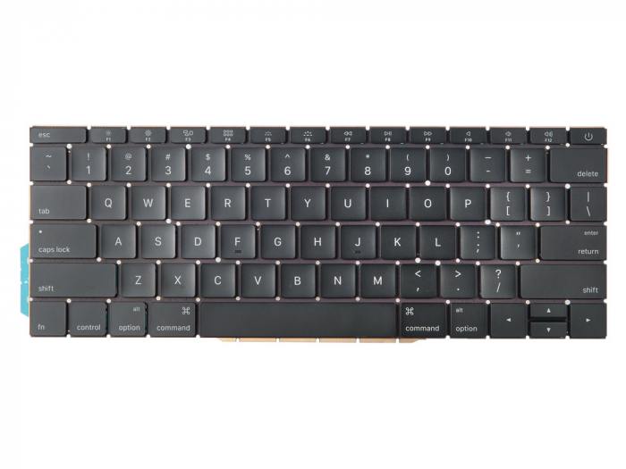 

Клавиатура для ноутбука Apple MacBook Pro 13 Retina A1708 Late 2016 Mid 2017, черный (574527), A1708