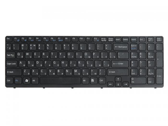 

Клавиатура для ноутбука Sony Vaio SVE1511, SVE1511S9R, SVE1511X1R, SVE1511V1R, SVE1511T1R, SVE1511N1R, SVE1511C1R, SVE1511B1R, черный (200190), 149031851
