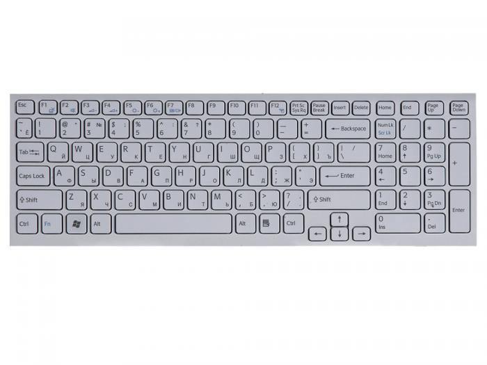 

Клавиатура для ноутбука Sony Vaio VPC-EL, 71C12V, VPCCW2S1R, VPCEL2S1R, PCG 71C11V, белый (113458), 148969261
