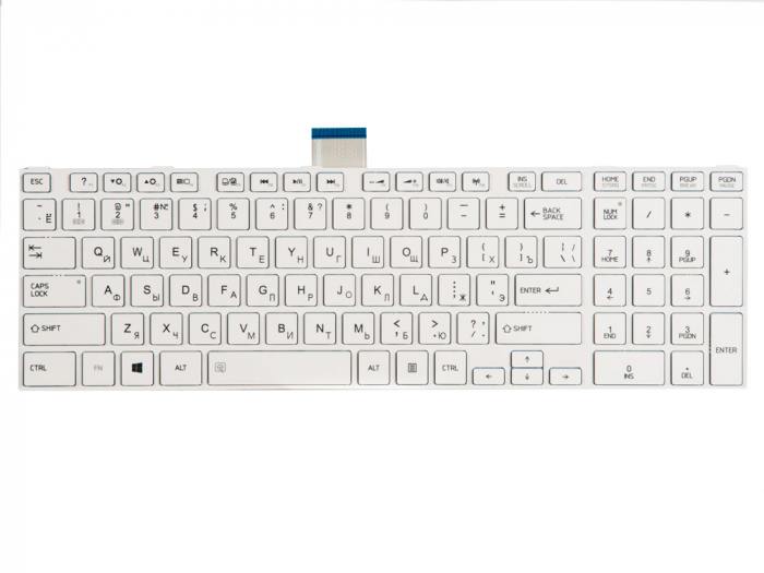 

Клавиатура для ноутбука Toshiba Satellite C850, C850D, C855, C855D, L850, L850D, L855, L855D, белый (330290), NSK-TV1SU