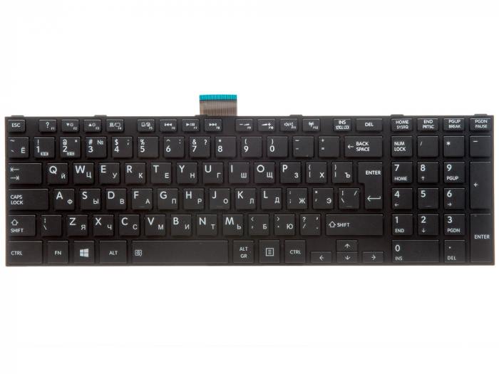 

Клавиатура для ноутбука Toshiba Satellite C850, C850D, C855, C855D, L850, L850D, L855, L855D, черный (660961), NSK-TV0GC