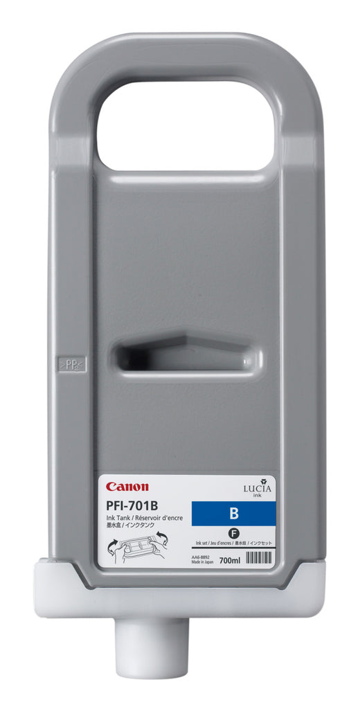 

Картридж струйный Canon PFI-701B (0908B001), голубой, оригинальный, объем 700мл для imagePROGRAF iPF8000/iPF9100, PFI-701B