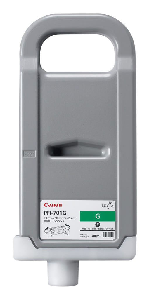 

Картридж струйный Canon PFI-701G (0907B001), зеленый, оригинальный, объем 700мл для imagePROGRAF iPF8100 / iPF9100, PFI-701G