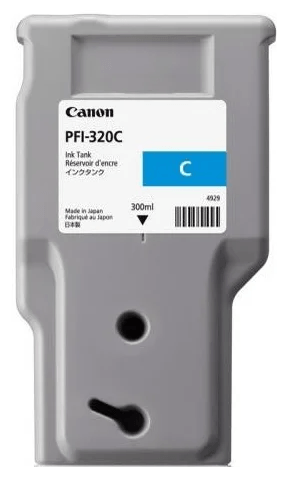 

Картридж струйный Canon PFI-320C (2891C003), голубой, оригинальный, объем 300мл для imagePROGRAF TM-200, TM-205, TM-300, TM-305, PFI-320C