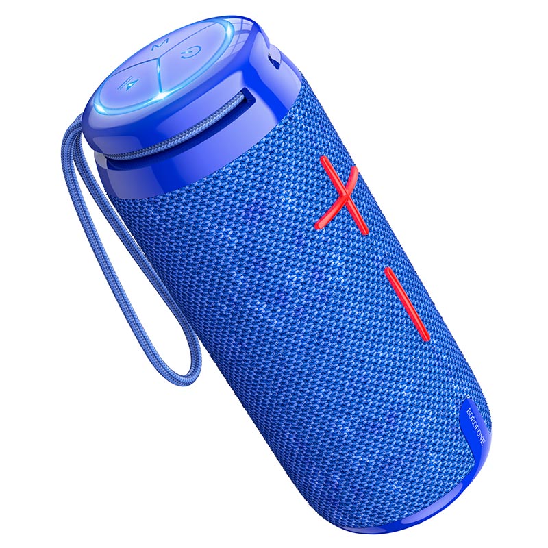 

Портативная акустика Borofone BR24 Fashion, 10 Вт, FM, AUX, USB, microSD, Bluetooth, подсветка, синий (6974443386707), BR24 Fashion