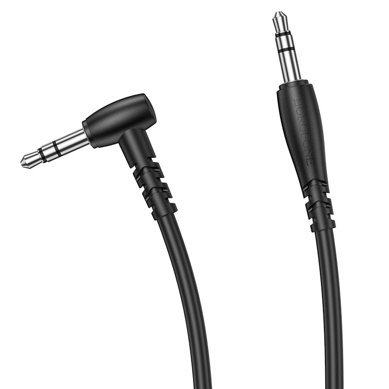 

Кабель Jack 3.5mm(M)-Jack 3.5mm(M) угловой/прямой, 2м, черный Borofone BL10 (6974443382181)