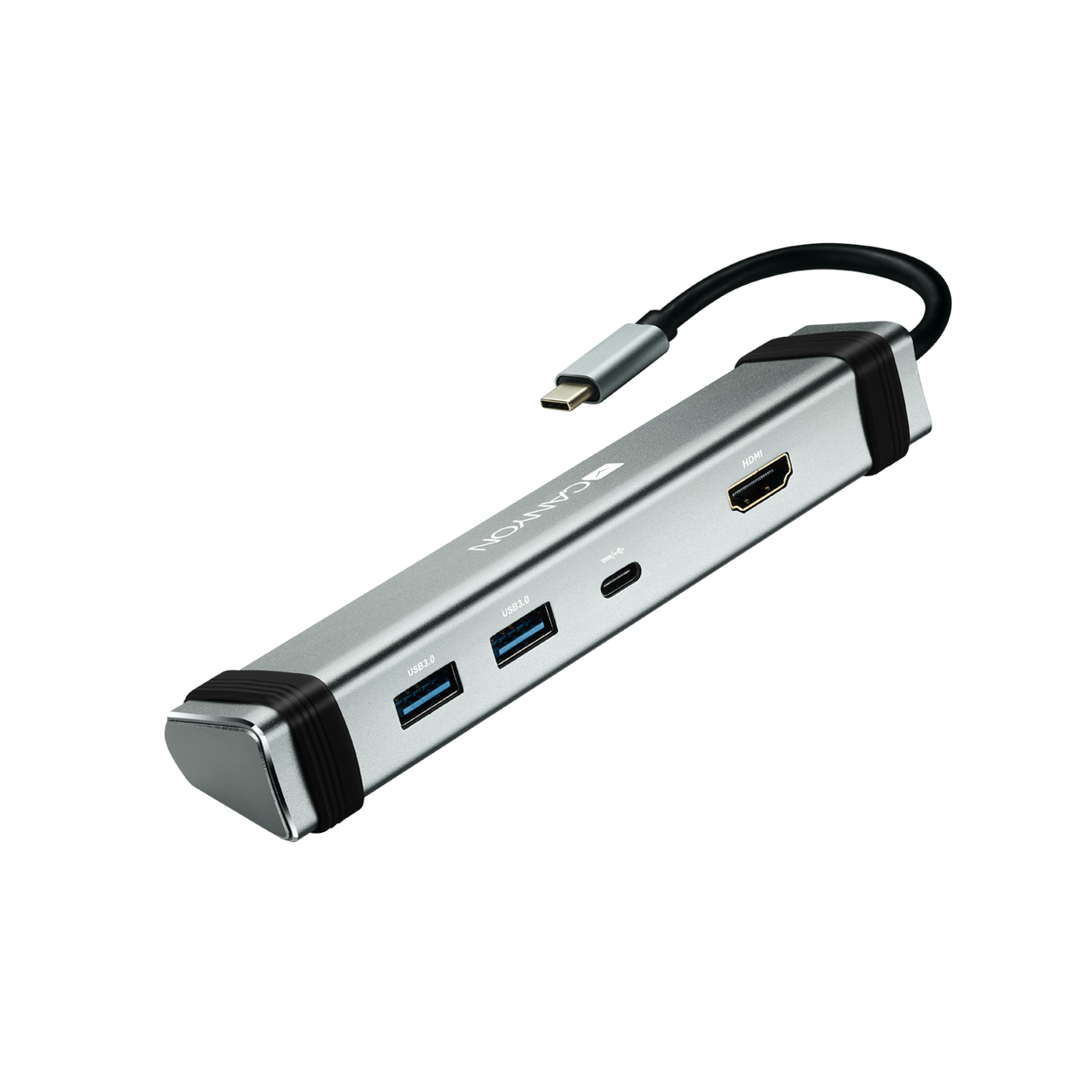 

Док-станция Canyon DS-3, 2xUSB 3.0, USB Type-C, HDMI, серый (CNS-TDS03DG), DS-3