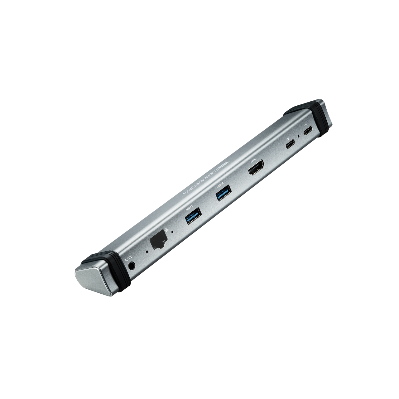 

Док-станция Canyon Multiport 6 in 1, USB Type-C in, 2xUSB 3.0, 1xUSB Type-C, HDMI, RJ-45, 1xMic/ Audio, серый (CNS-TDS06DG), Multiport 6 in 1