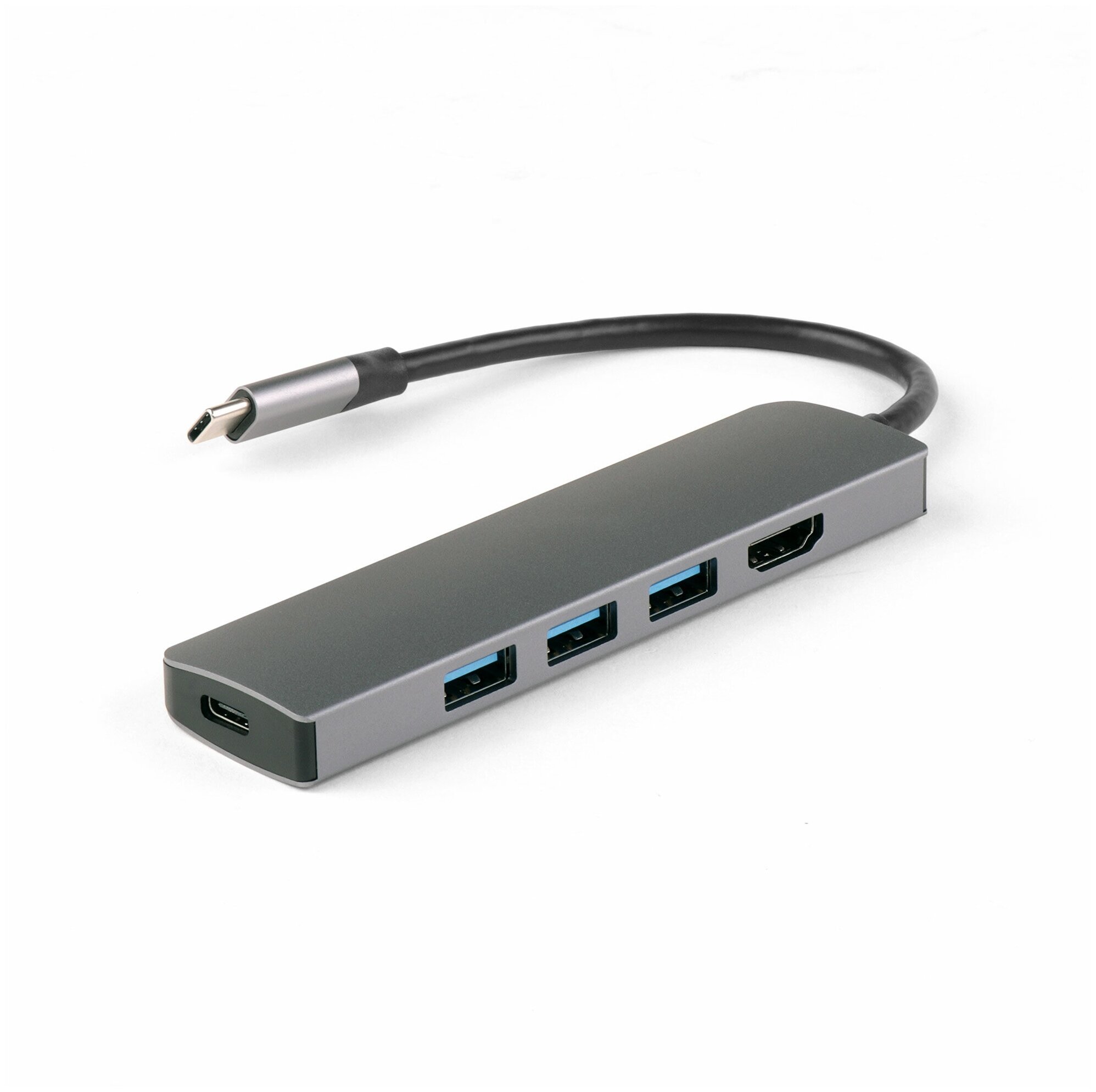 

Док-станция iQFuture IQ-C5, 3xUSB 3.0, USB Type-C, HDMI, серый (IQ-C5), IQ-C5