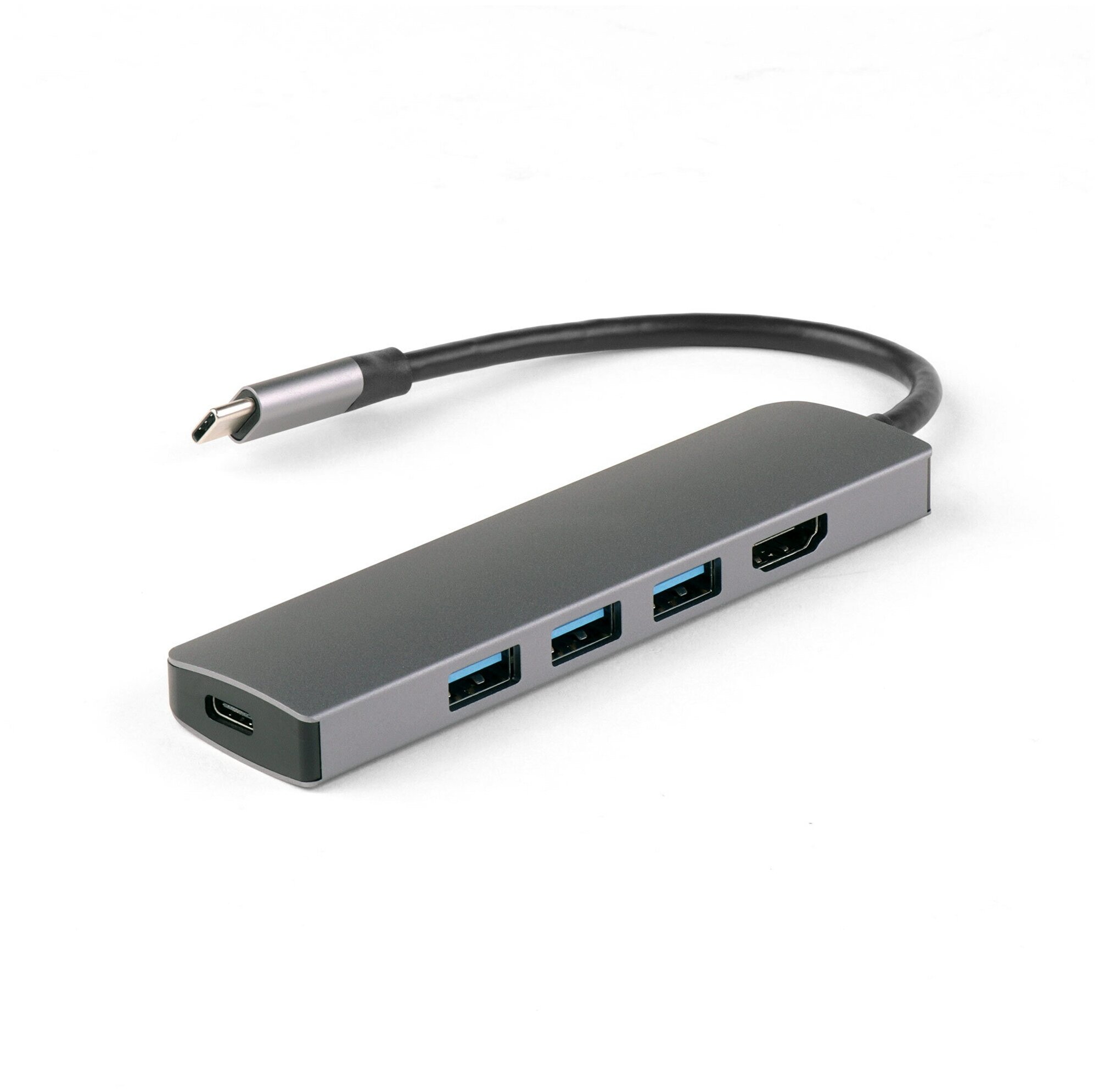 

Док-станция iQFuture IQ-C5, 3xUSB 3.0, USB Type-C, HDMI, серый (IQ-C5-U), IQ-C5